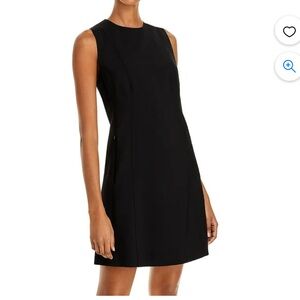 EUC Theory Womens Helaina Wool Sleeveless Mini Dress Black sz 4